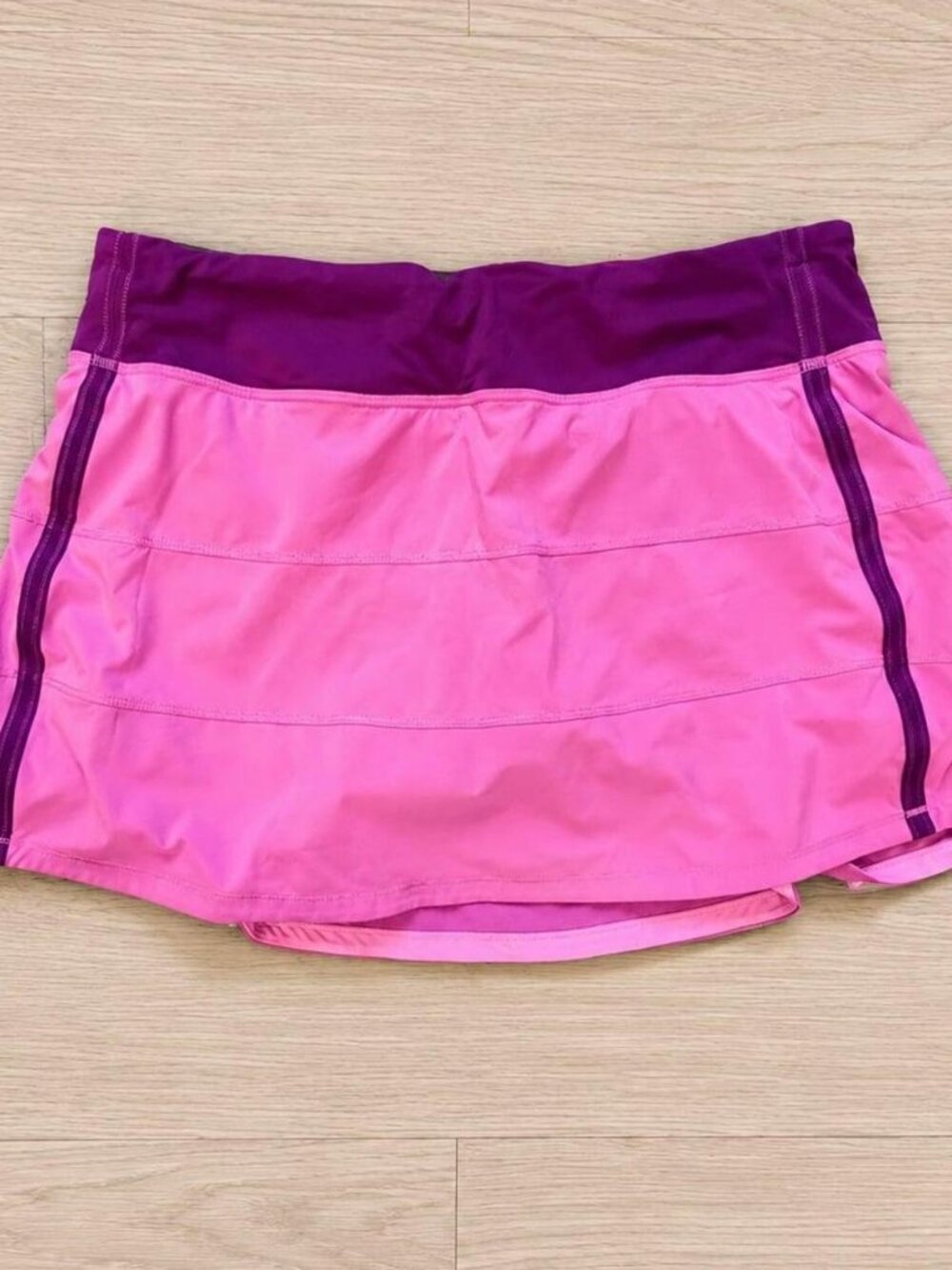 Lululemon Pace Rival Skirt II Tall Pink Paradise Regal Plum Size 10